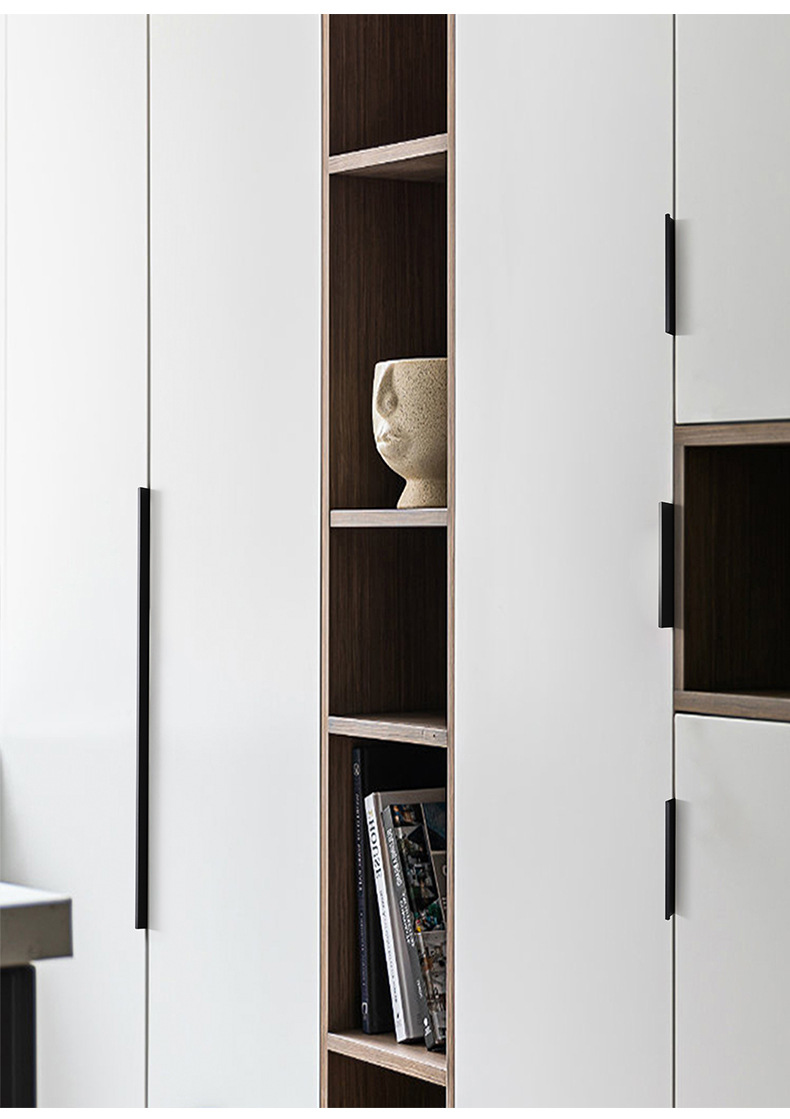 隐形衣柜拉手现代简约暗拉手橱柜衣柜抽屉柜门把手1米加长免打孔