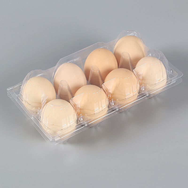 批发10枚塑料鸡蛋托 pvc吸塑托盘 透明鸡蛋盒 货源充足 加工定制
