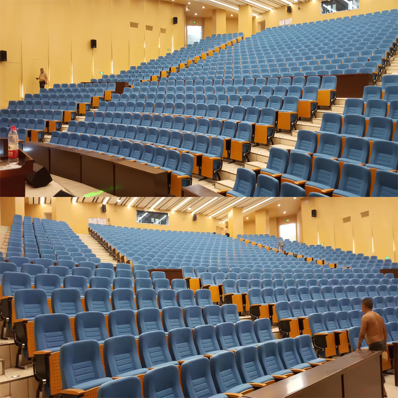 音乐厅椅礼堂椅排椅学校政府报告厅座椅 高档会议阶梯教室连排椅