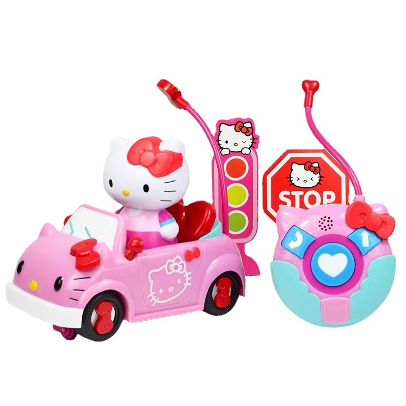 佳达hellokitty凯蒂猫kt猫女孩电动遥控车无线音乐电动玩具礼物