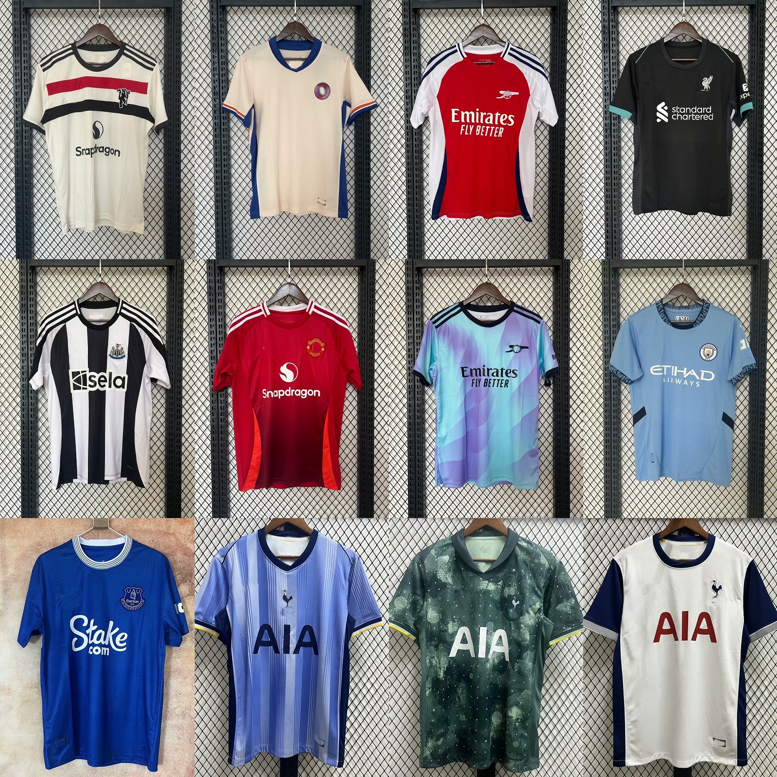 24-25赛季足球服纽卡斯联 布莱顿 埃弗顿球衣 premier jersey