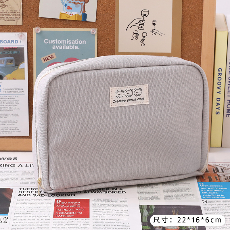 Large Capacity Student Pencil Case Wholesale Classification Storage High-Looking Cosmetic Bag Compartment Storage Bag Storage Bag