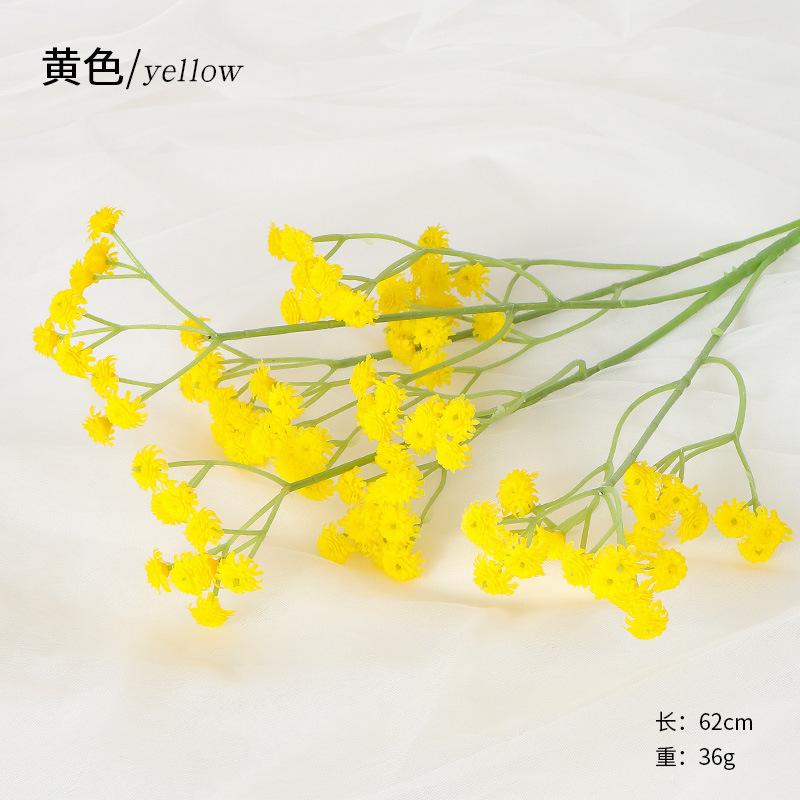 Wholesale Simulation Starry Photo Props Artificial Flower Handle Bunch Fake Flower Wedding Decoration Soft Glue Starry Artificial Flower