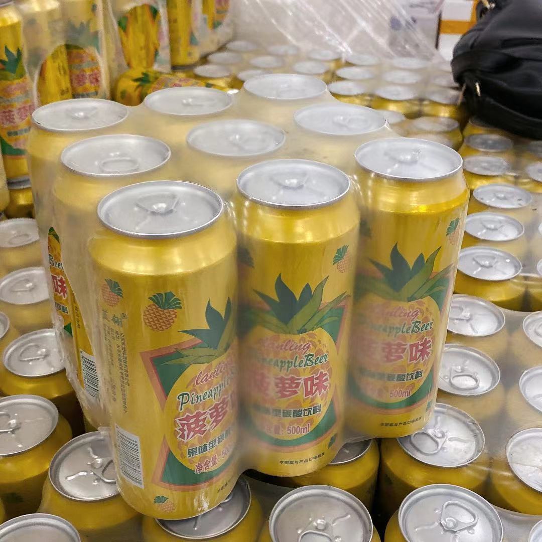 网红菠萝啤果味碳酸饮料易拉罐汽水整箱批发果啤罐饮料