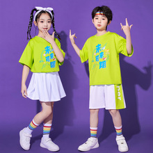六一儿童啦啦操演出服中国风幼儿园舞蹈服小学生运动会拉拉队班服