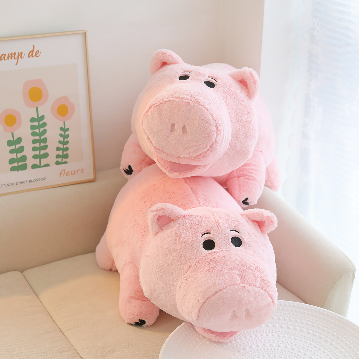 可爱卡通动漫玩具粉色大猪猪超柔软公仔玩偶节日礼物儿童房玩偶