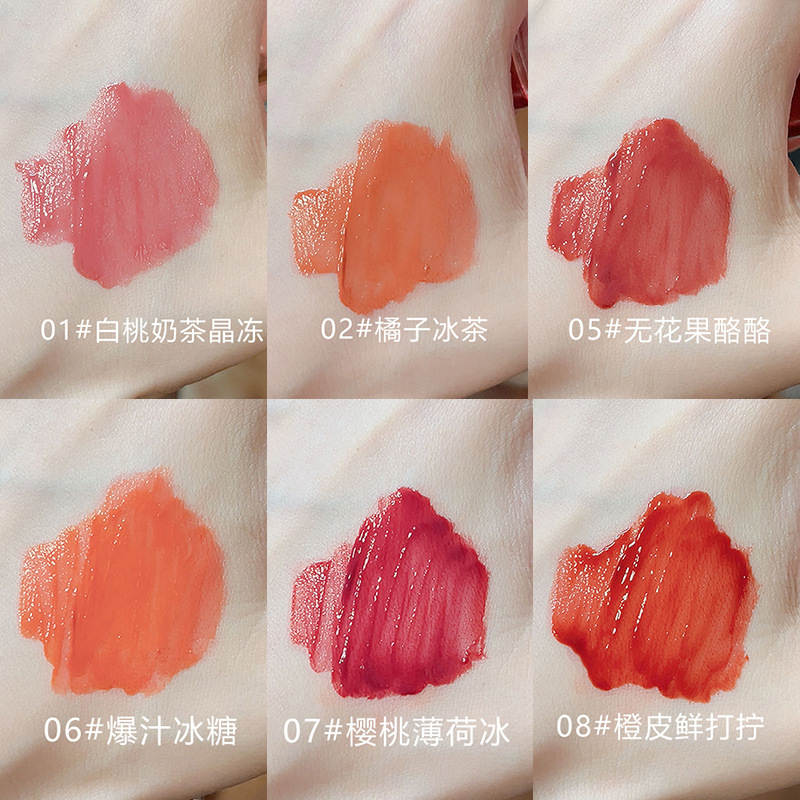 Sensory Party Pure Petroleum Jelly Strawberry Water Light Lip Lacquer Mirror White All-Match Full Lips Lipstick Cheap Factory Wholesale