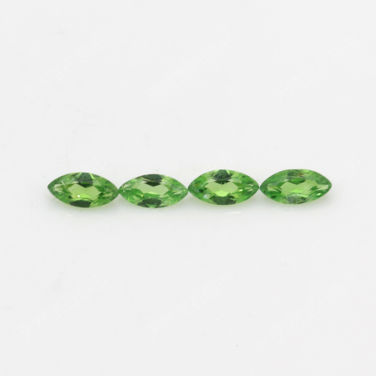 天然沙弗莱马眼翠绿贵重宝石镶嵌珠宝首饰配石 绿色石榴石现货