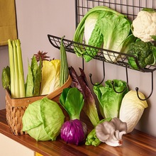 塑料蔬菜水果模型果蔬玩具食物食材摆件农家乐装饰拍摄道具