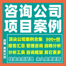 麦肯锡新项目项目报告国际BCG咨询范本公司建议书方案案例PPT模板