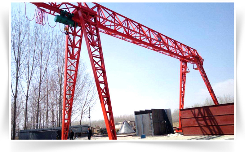 大吨位龙门吊20吨起高60米龙门吊货场码头轨道移动单梁门式起重机