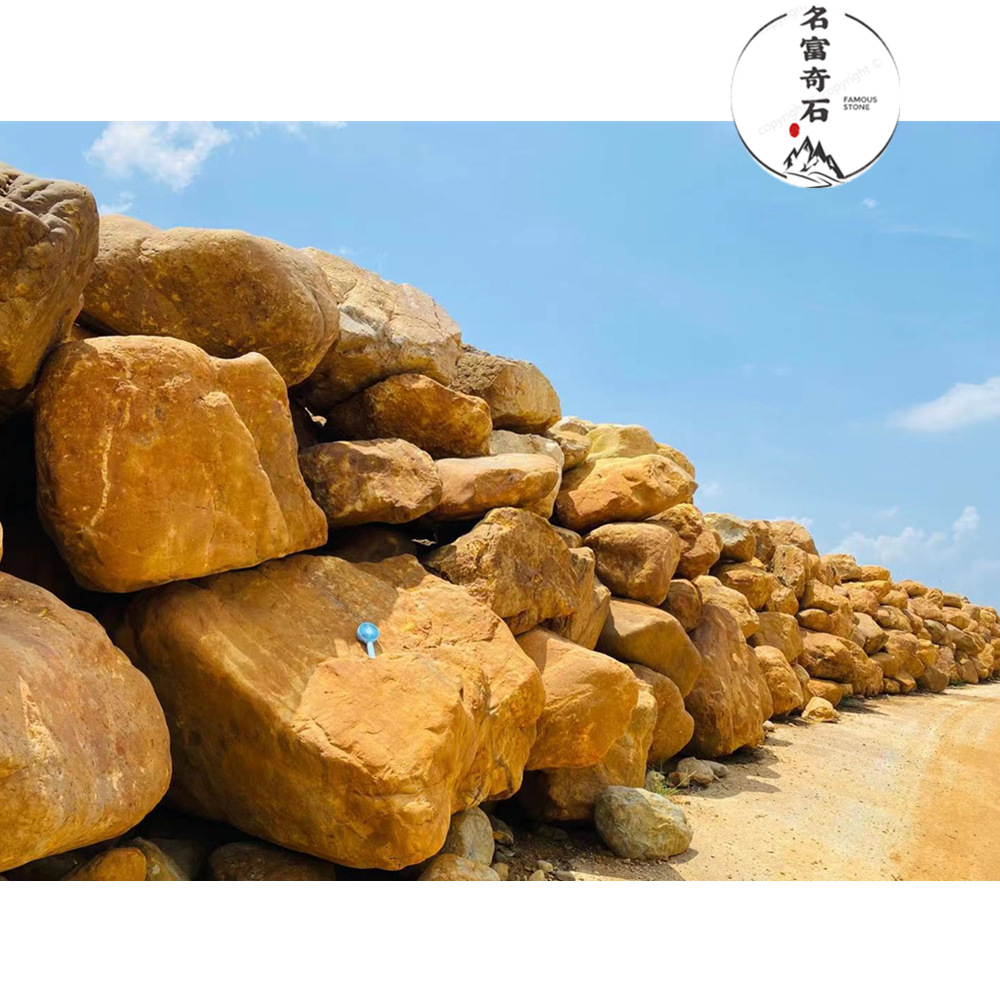 福建黄蜡石报价 黄蜡石黄色石头原石 黄蜡石黄石驳岸 黄蜡石批发