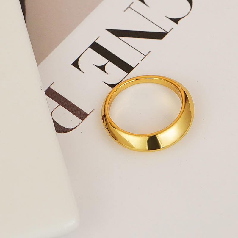 韩国东大门新款光板戒指简约素雅戒指气质指环极简冷淡风ins潮