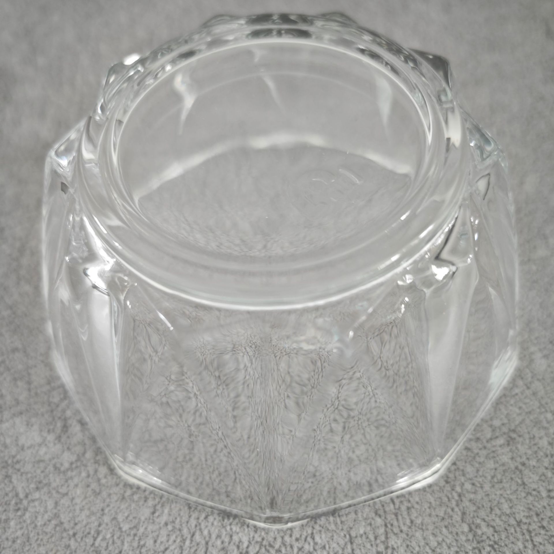 一件代发包邮透明玻璃沙拉碗钻石玻璃米饭碗