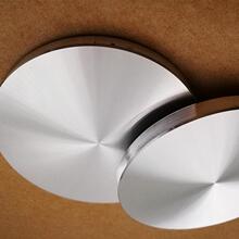 脚腿钢化玻璃茶几配件圆形五金桌子专用件连接固定玻璃支撑铝饼