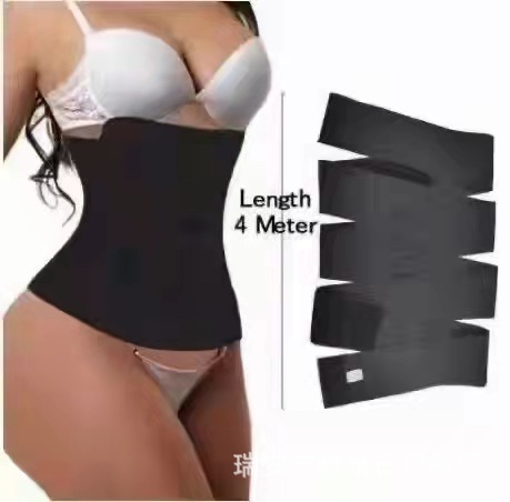 Cross-Border New Arrival Whole Winding Tape Corset Belly Contracting and Body Shaping Corset Belt Women's Waistband Stretch Belly Band