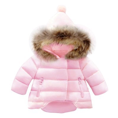2023 Winter New Girls' Padded Jacket Korean Style 1-7 Years Old Boy Thickened Children's Cotton Clothes down Cotton-Padded Coat
