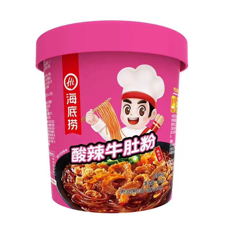 海底捞酸辣牛肚粉160g