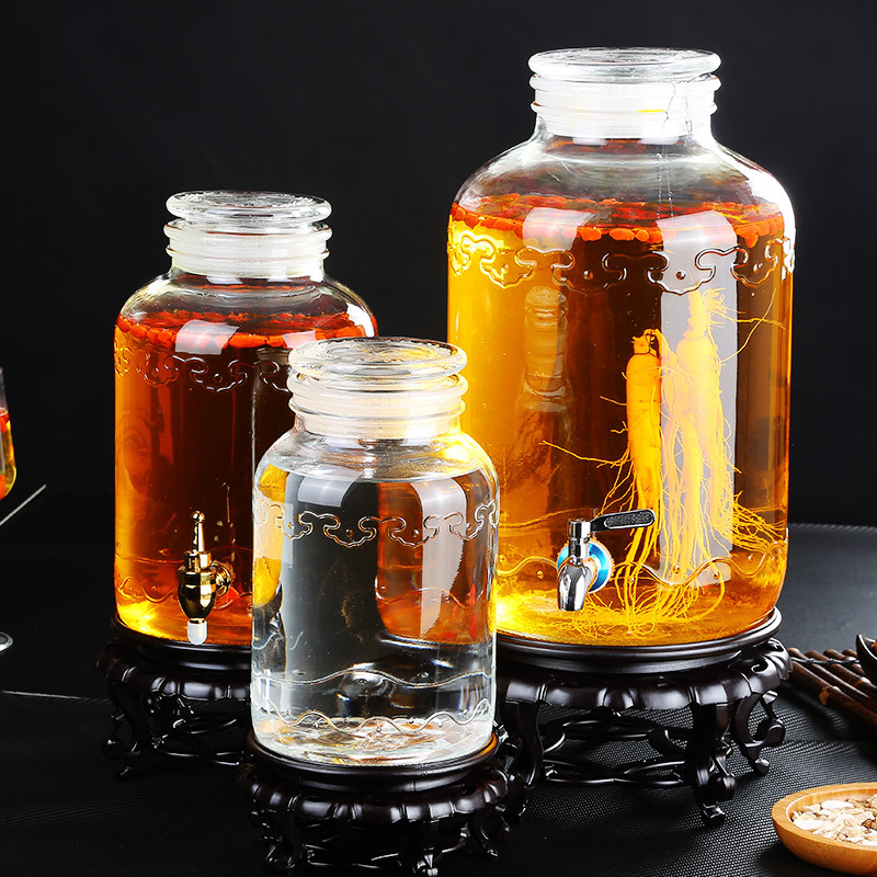 玻璃瓶泡酒用酒坛子造型好看的酒瓶葡萄空瓶大瓶大容量10斤装