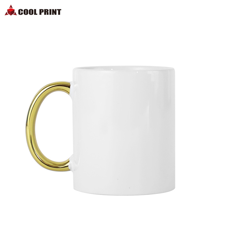 Thermal Transfer Cup Nordic Ins Vintage Brass Silver Gold Coffee Mug DIY Gift Holiday Gift