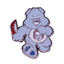 恐怖北极熊珐琅徽章
