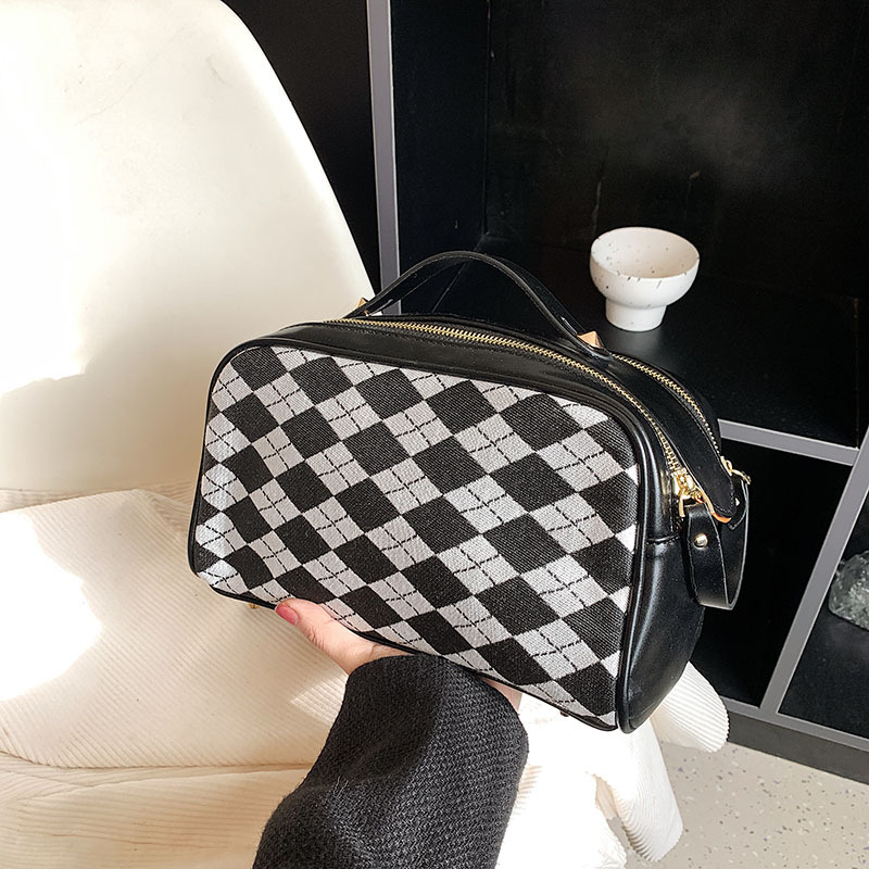 Fashionable Cosmetic Bag Large Portable and Simple Large Capacity Multi-Functional Waterproof Wash Bag Internet Celebrity Portable Storage Bag Women