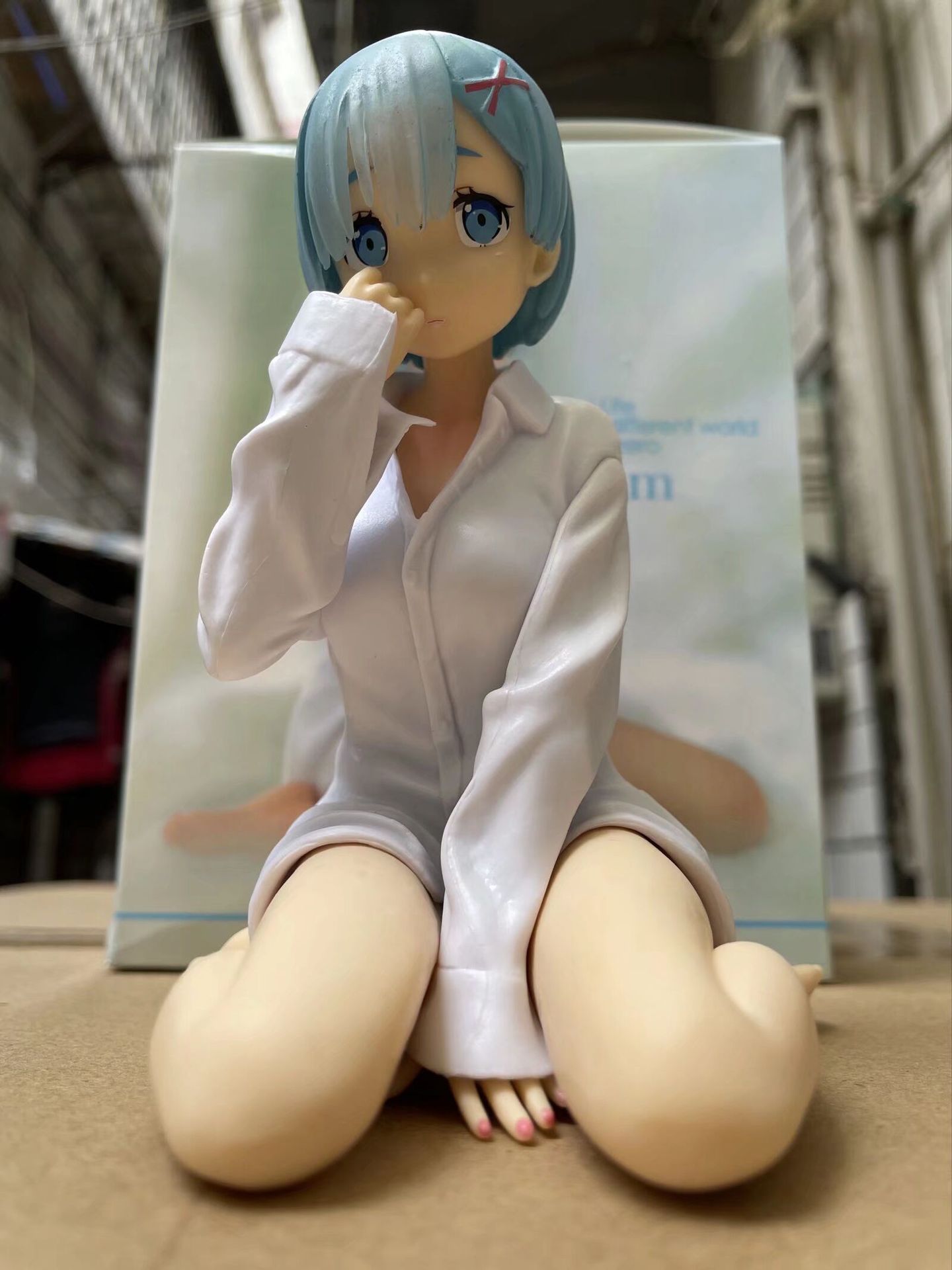 从零开始的异世界生活白衬衫衬衣蕾姆坐姿手办摆件