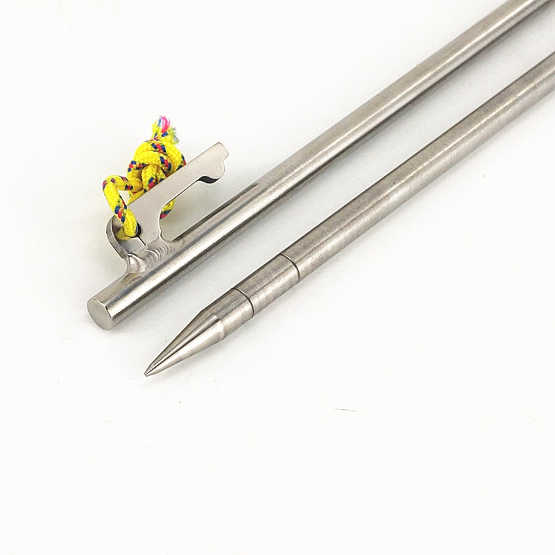 钛合金地钉8*240mm钛帐篷钉高强硬度户外野营天幕冻土帐篷营地钉