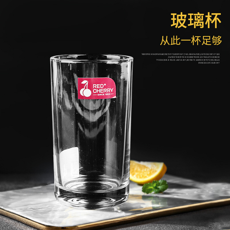 Factory Multi-Specification Hotel Restaurant Glass Cup Drink Cup Elegant Simple Drinking Cup round Glass