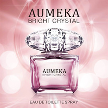 AUMEKA跨境电商货源水晶香水持久爆款女香体喷雾批发香水Q版正品
