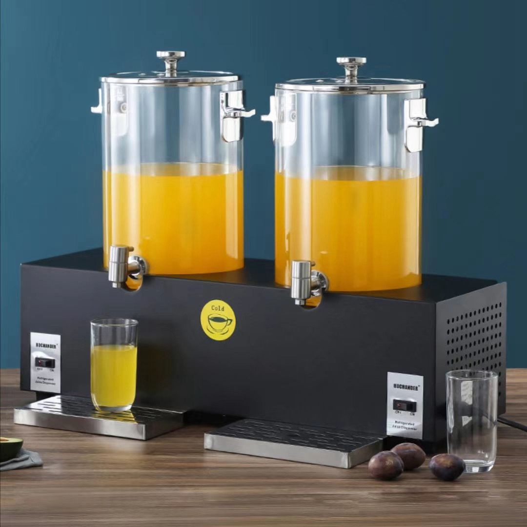 电子制冷果汁鼎冷饮机不锈钢商用自助餐厅设备不锈钢果汁鼎饮料机