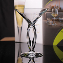 创意个性三角马天尼杯玻璃高脚杯鸡尾酒杯酒吧香槟杯商用马提尼杯