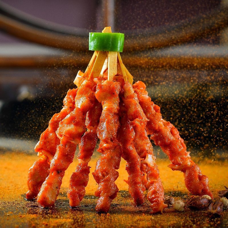 骨肉相连串烧烤食材油炸半成品500克±奥尔良鸡脆骨串家庭装非商用