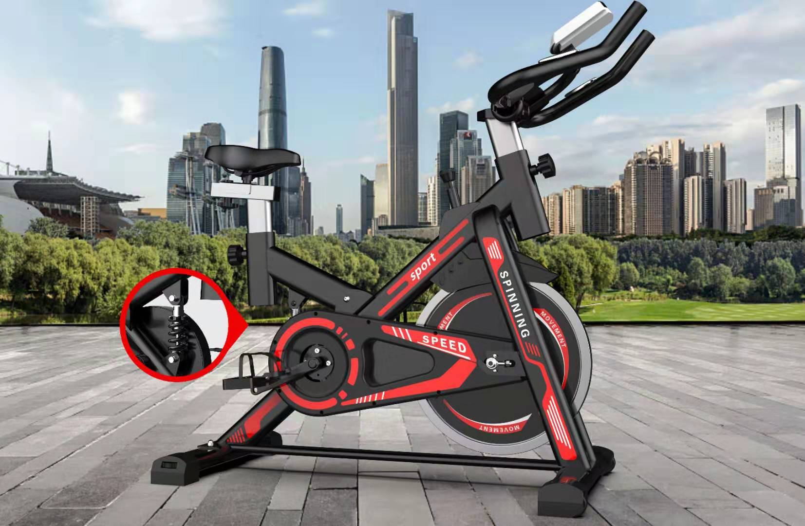 动感单车家用豪华健身器材减震款静音男女健身车室内自行车