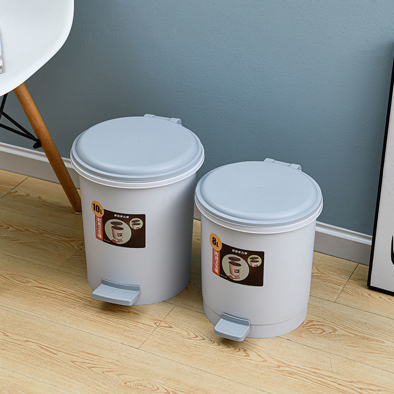 带盖垃圾桶家用批发脚踩式带盖子厨房专用卧室办公室卫生间防臭