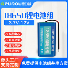 德力普18650锂电池组仪器仪表路灯监控电池3.7V/7.4V/12V锂电池组