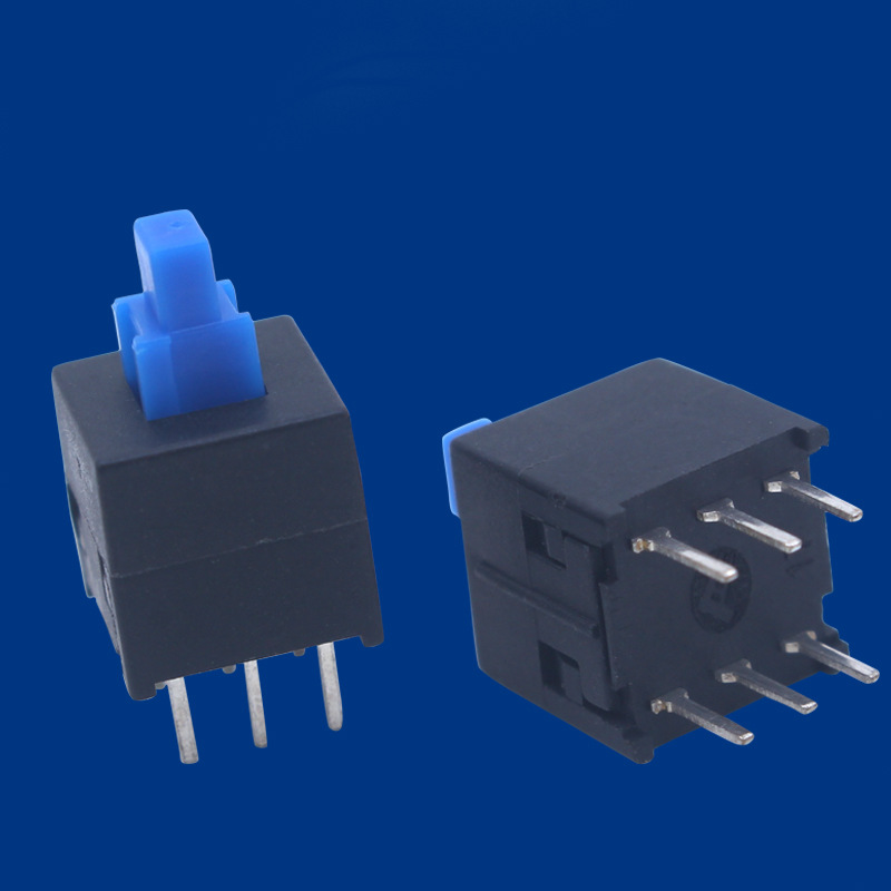 质优8*8双排六脚自锁无锁开关 耐温按键开关 插脚自锁开关