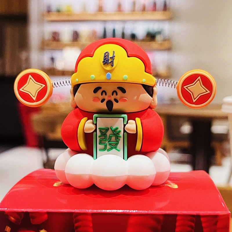 wu lu god of wealth chinese blessing home desktop decoration car silicone car small ornaments creative new year gift