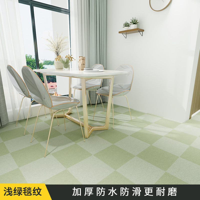 Bathroom Waterproof Floor Stickers Tile and Wall Sticker Self-Adhesive Kitchen Floor Non-Slip Bohemian Floor Stickers