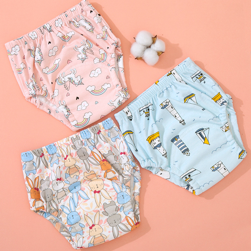 Baby Training Pants Underwear Washable Diaper Pocket Learning Pants Baby Cloth Diaper Breathable Diaper Pocket Baby Summer Style