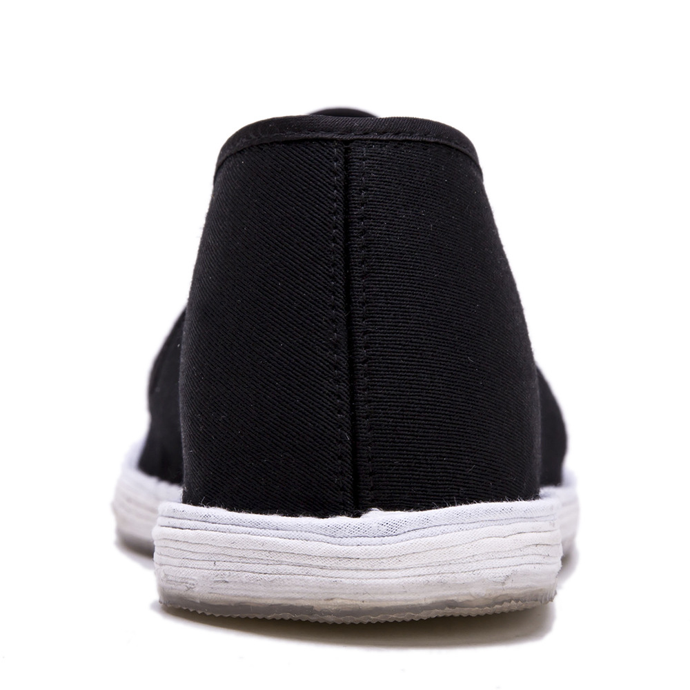 老北京布鞋男式黑色透明胶底一脚蹬礼服呢面料 厂家直销量大从优