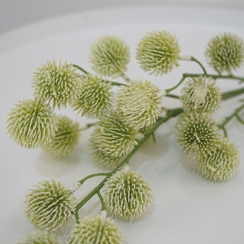 简约自然高质仿真果实单枝松球果毛毛果造景摆设diy装饰厂家批发