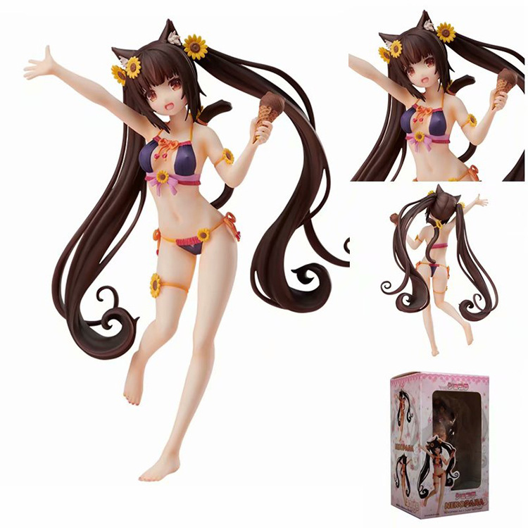 freeing 1/10 nekopara 巧克力与香子兰 水着泳装巧克力猫娘 手办