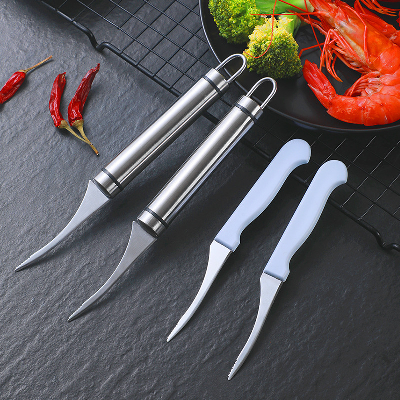 wholesale shrimp line cutting fish belly 304 stainless steel shrimp peeler household shrimp back cleaning shrimp sausage kitchen gadget