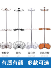 6衣帽间旋转衣架置物架衣柜挂衣架转角柜挂衣杆裤架五金配件