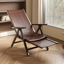 竹躺椅午休折叠可坐可躺家用阳台休闲靠椅结实耐用老人午睡椅