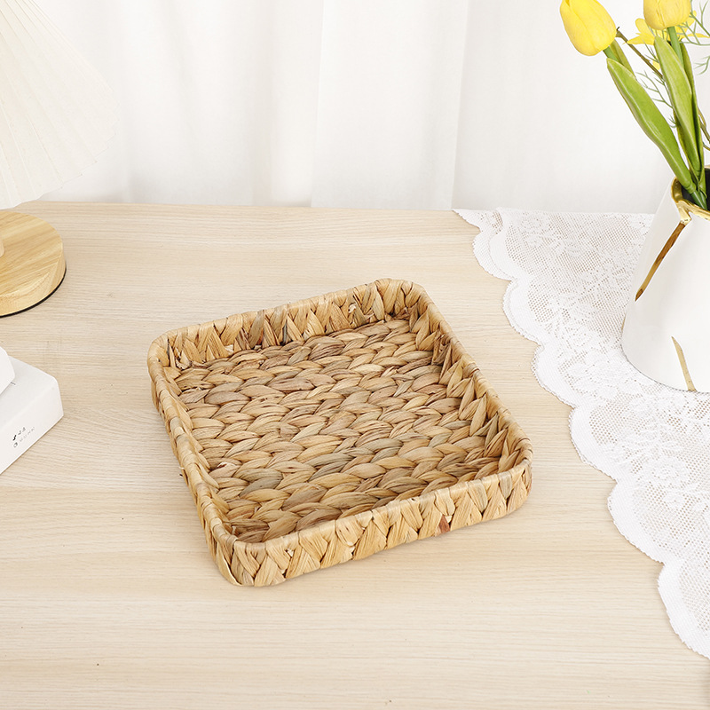 Water Hyacinth Straw Storage Basket