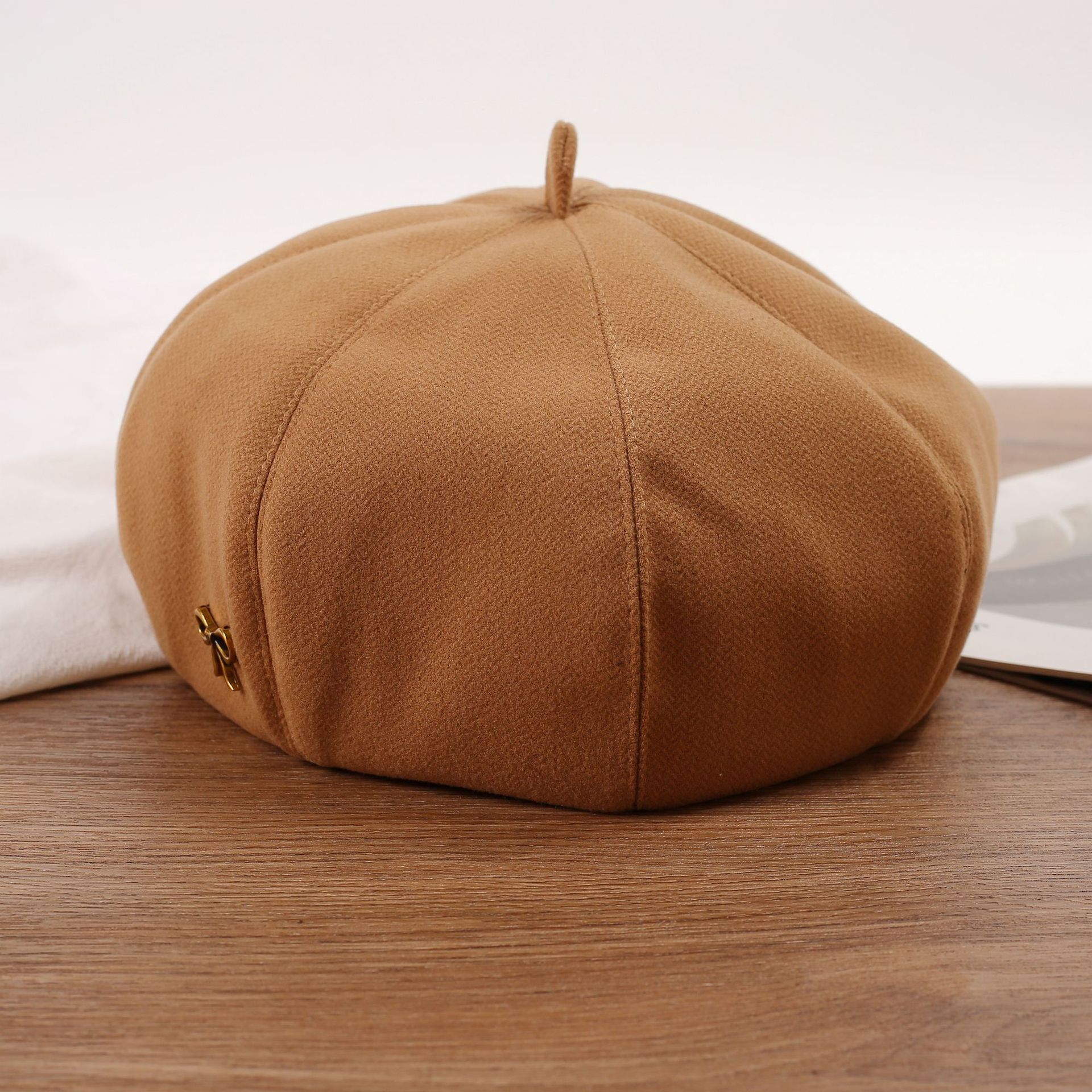 小众设计感贝雷帽秋冬街头英伦复古八角帽时尚百搭气质画家帽子女