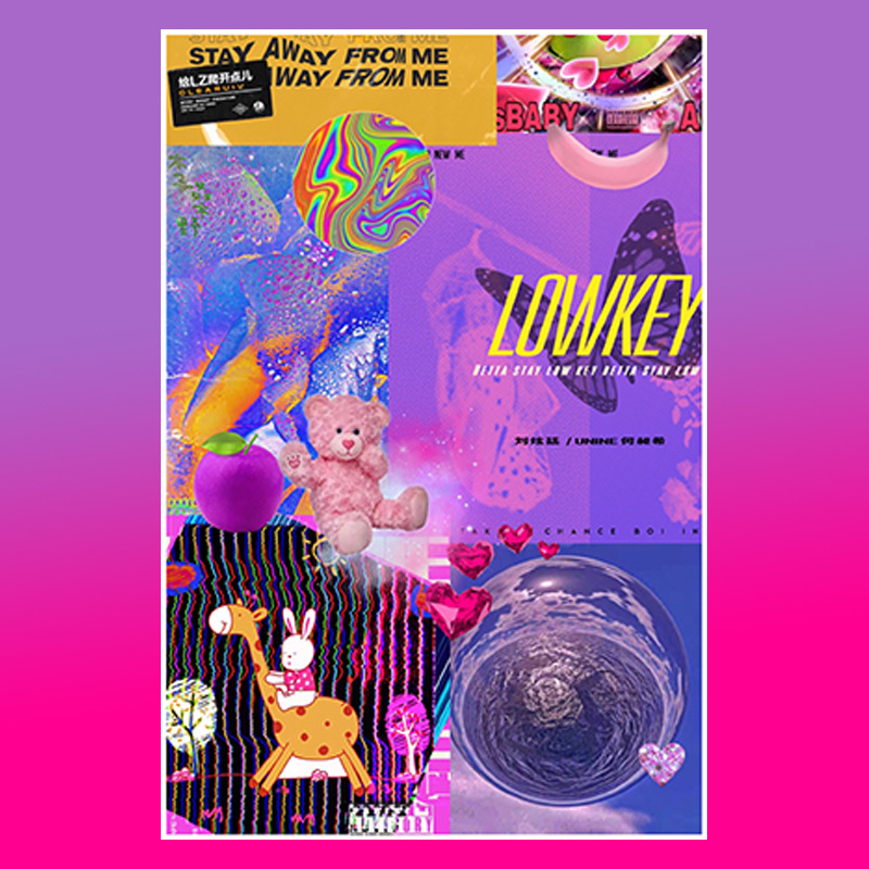 自制/赛博朋克蒸汽波/金属摇滚电子风/拼贴海报/房间装饰画