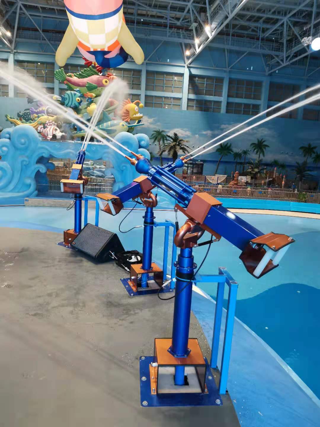 水上乐园游乐园公园景区小区商场度假村网红加特林旋转扫码水枪炮